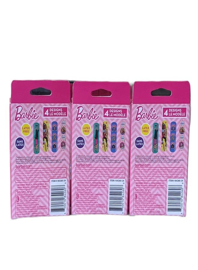Smart Care Barbie Themed Sterile Adhesive Kids Bandages - Three Pack, Multi - Image 2
